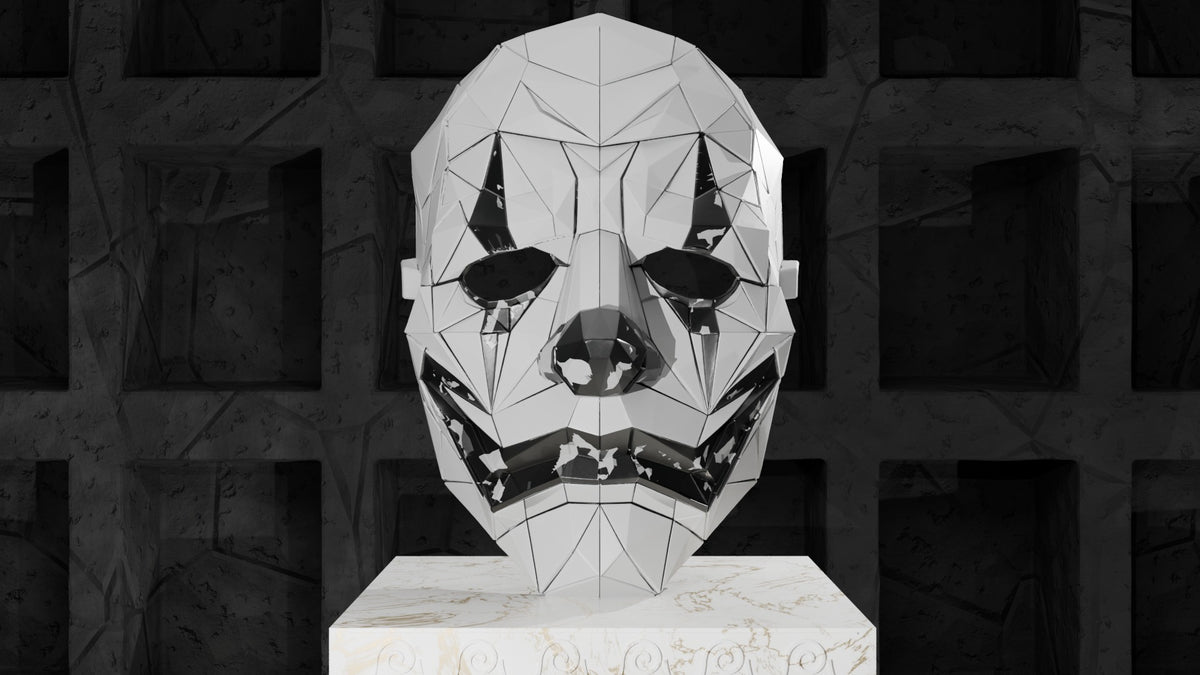 Clown Mask03, painted