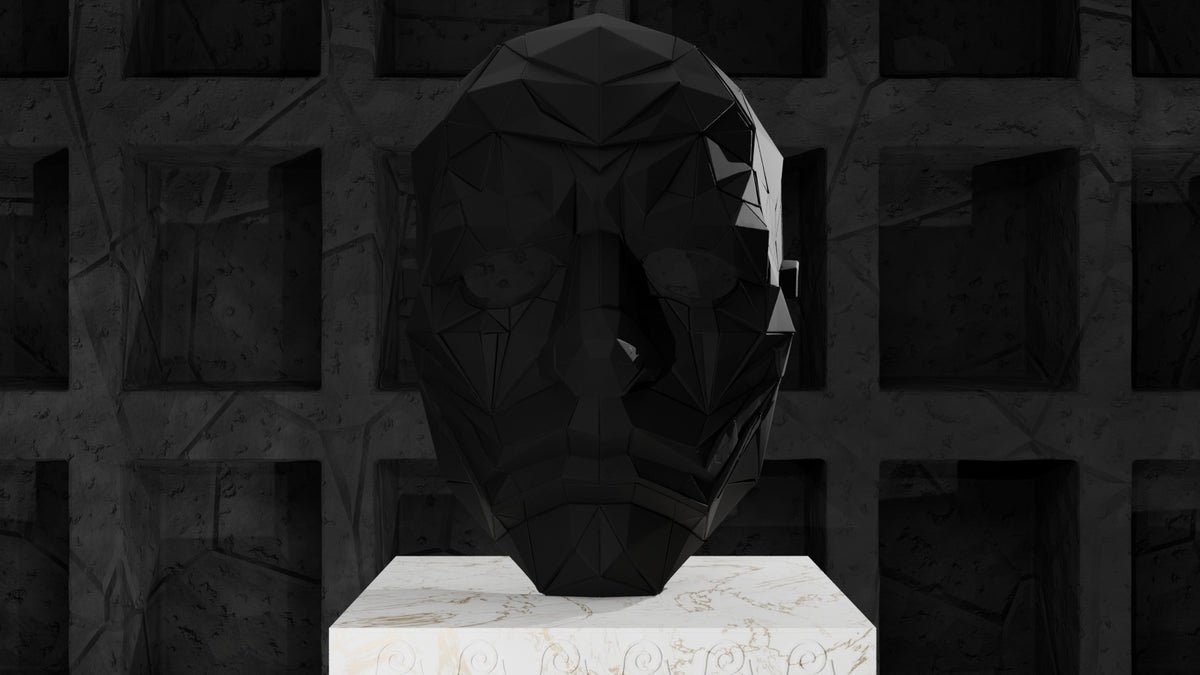 Clown Mask03, unpainted