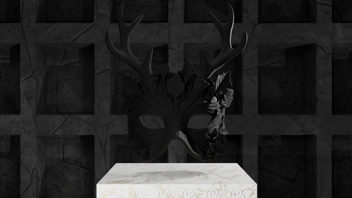 Forest Stag Mask, unpainted
