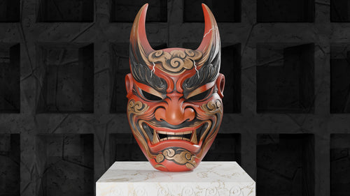 Oni Mask, painted