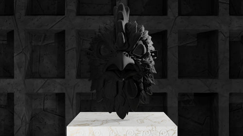 Rooster Mask, unpainted